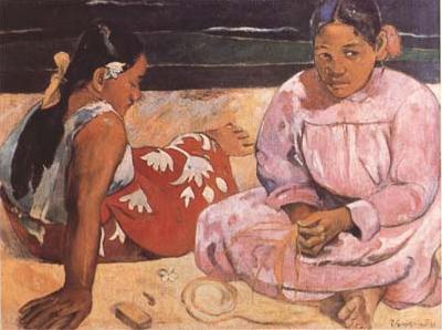 Paul Gauguin Tahitian Women (On the Beach) (mk09) Sweden oil painting art